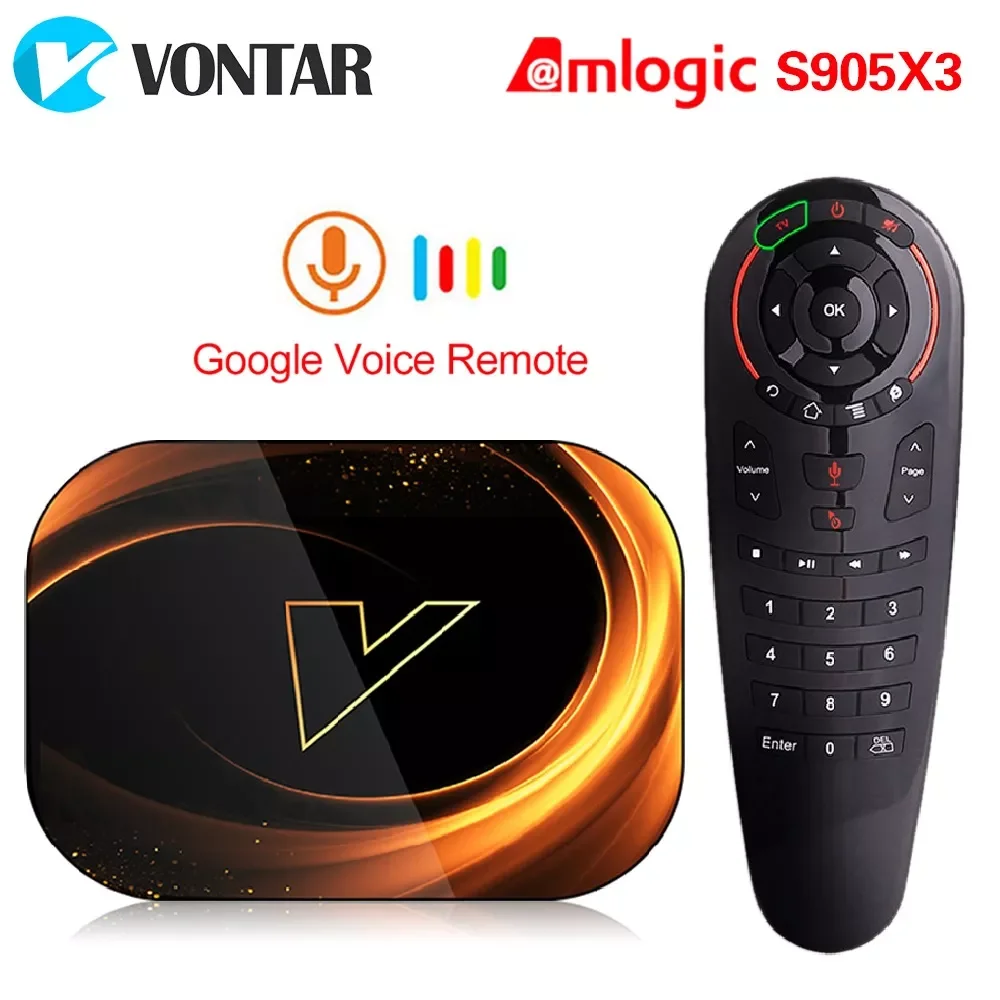 

VON-TA R X3 4GB 128GB 8K TV BOX Android 9.0 Amlogic S905X3 Dual Wifi 1080P 4K Youtube TVBOX Set Top Box 64GB 32GB Media player
