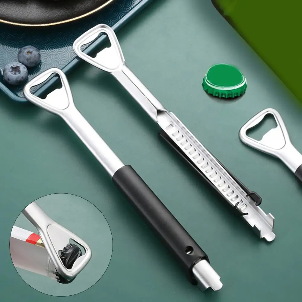 

Black Convenient Ergonomic Design Jar Opener Stainless Steel Can Opener Adjustable Bar Accessories