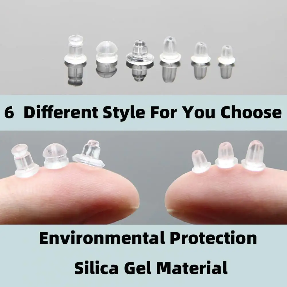 

600 шт., заглушки для сережек, без латекса