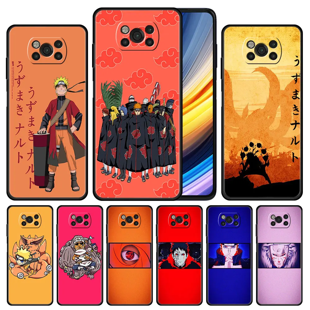 

Case Cover for Xiaomi Poco X3 X4 M3 F1 F2 F3 M3 M4 NFC Redmi K40 K40s K50 11T 12 12X Pro Full Casing Protection Naruto Print