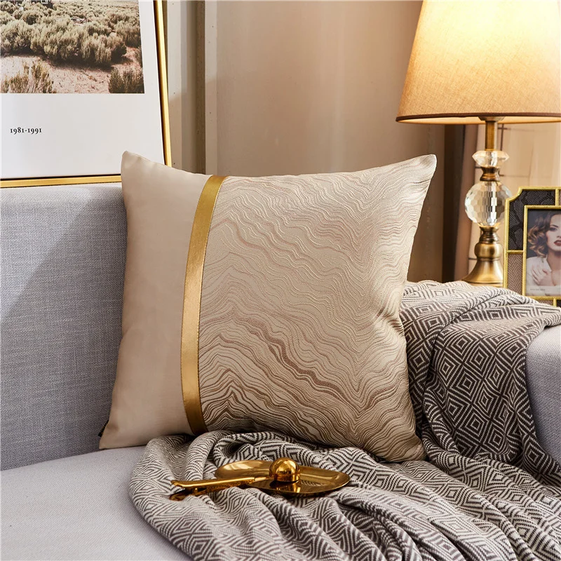 

Cushion Cover Nordic Style Luxury Home Decorative For Sofa Pillowcase Car Seat Pillowcase Royal Silk Throw Pillows Covers