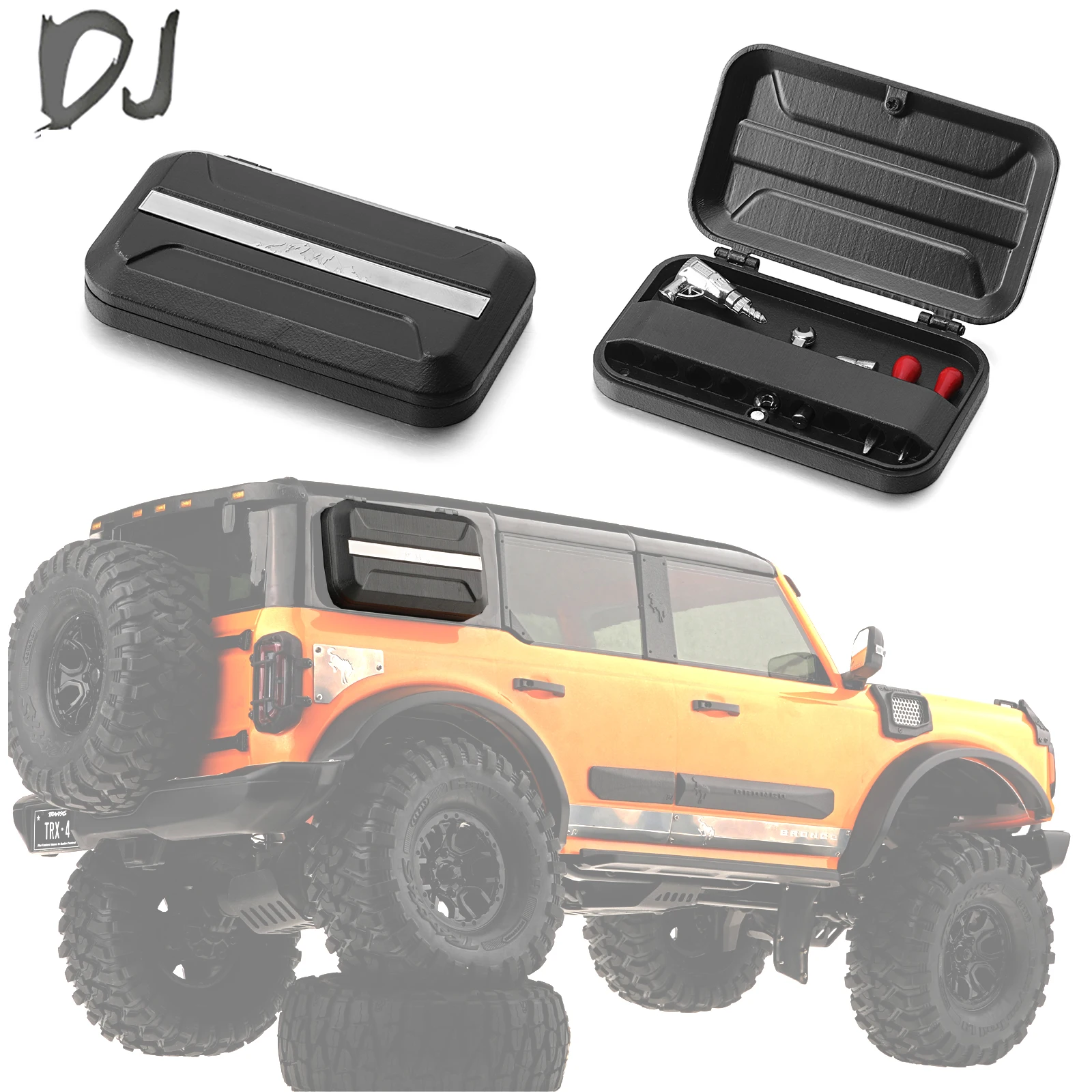 1/10 Магнитный ящик для инструментов с комплектом ремонта TRAXXAS TRX4 New Bronco 2021 AXIAL SCX10 III