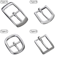 1pc stainless steel belt pin buckle no fade anti allergy female fashion jeans waistband buckle diy leather craft accessories