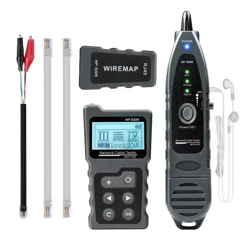NOYAFA NF-8209 RJ45 Кабельный трекер POE Сеть Проверка проводов Тестер кабеля Тестовый