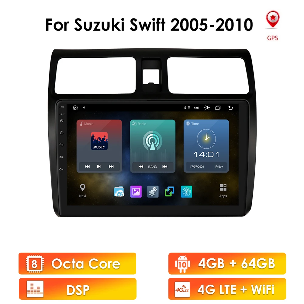 Автомобильный мультимедийный стерео-плеер с GPS-навигацией для 2005 2006 2007 2008 2009 2010