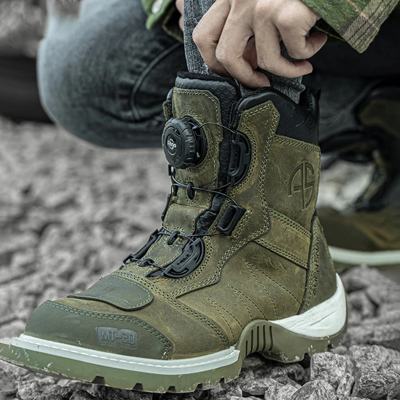 Мотоциклетные ботинки ALIEN SNAIL для мужчин и женщин водонепроницаемые Винтажные из