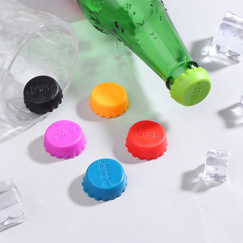 6 шт./лот разноцветная силиконовая крышка для пивной бутылки 2 8 см пробка вина
