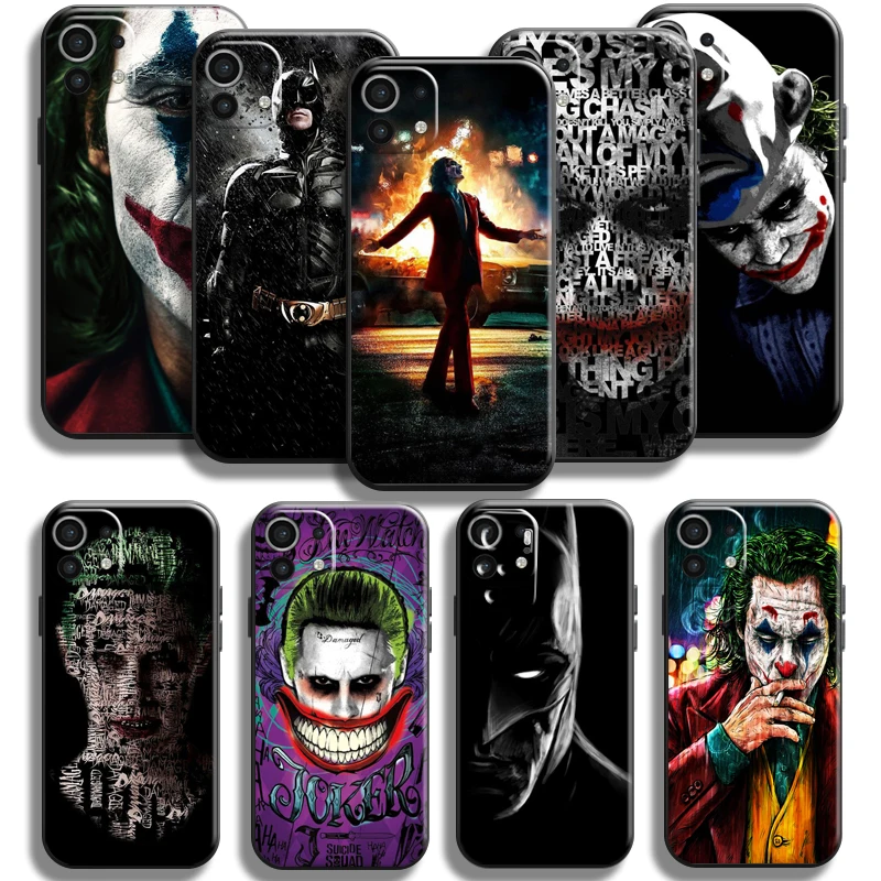 

Marvel Bat-Man Joker Clown For Xiaomi Mi 11 Mi 11 Lite 5G Phone Case TPU Liquid Silicon Back Silicone Cover Black Soft
