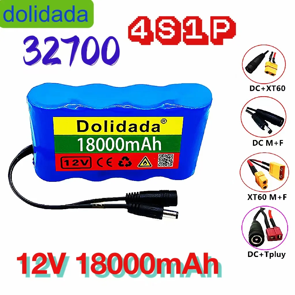 

Аккумуляторы lifepo4 4S1P 32700 12 В, 18 Ач/18000 мАч, с bms 40a équilibré, для аккумулятора и питания 12 В