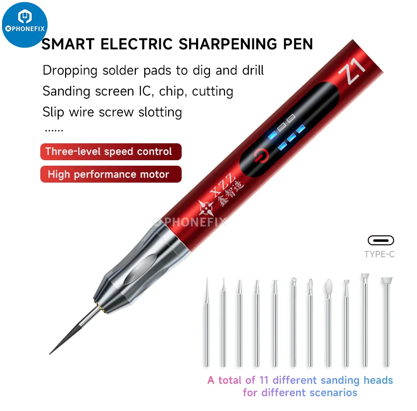 

Регулируемый гравер XZZ-Z1, электрическая шлифовальная ручка, интеллектуальная зарядка, шлифовальный станок, гравировочная ручка для телефона, Rpair инструмент