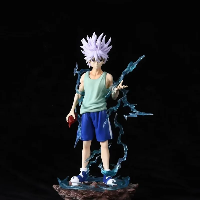 

22cm Hunter X Hunter Figure Anime Killua Zoldyck Figures Gon Freecss Kurapika Chrollo Lucilfer PVC Action Figure Model Toys