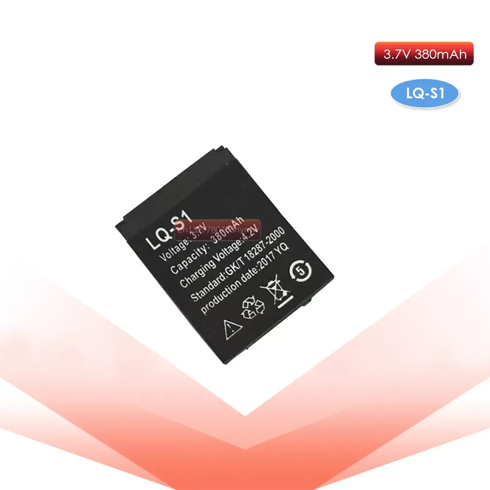 

1pc Smart Watch Battery LQ-S1 3.7V 380mAh lithium Rechargeable Battery For Smart Watch QW09 DZ09 W8 Universal Watch Battery