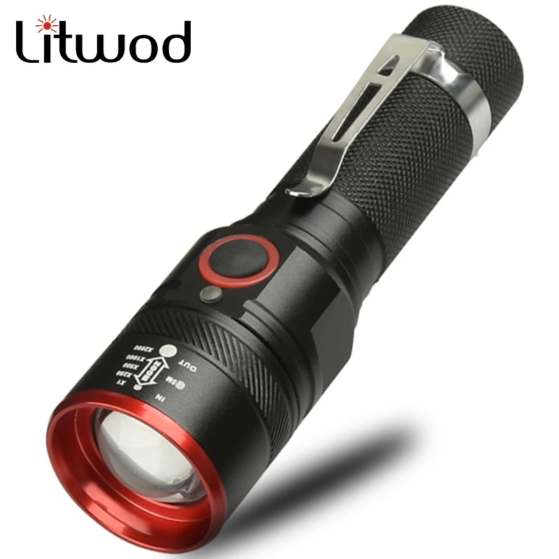 

Bike Light Led Flashlight XM-L T6 USB Rechargeable 18650 Battery Torch 3000lm Aluminum Waterproof 3 Mode Lantern for Cycling Z70
