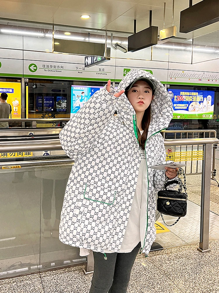 Autumn and winter new cotton short paragraph plaid loose jacket 2022 fashion women's hundred take y2k clothes bra coat parkas