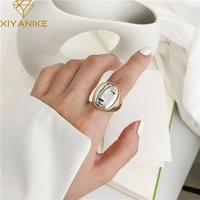 xiyanike vintage individual face open cuff finger ring for women girl new fashion punk jewelry gift party hip pop %d0%ba%d0%be%d0%bb%d1%8c%d1%86%d0%be %d0%b6%d0%b5%d0%bd%d1%81%d0%ba%d0%be%d0%b5