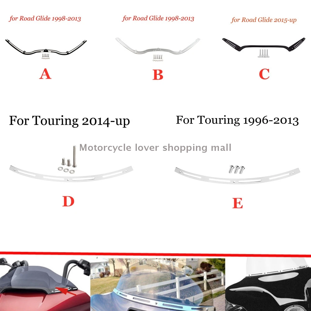 

Moto Accessory Windscreen Fairing Windshield Mounting Hardware Trim Torx Bolt Kit For Harley Touring Electra Street Glide FLHX