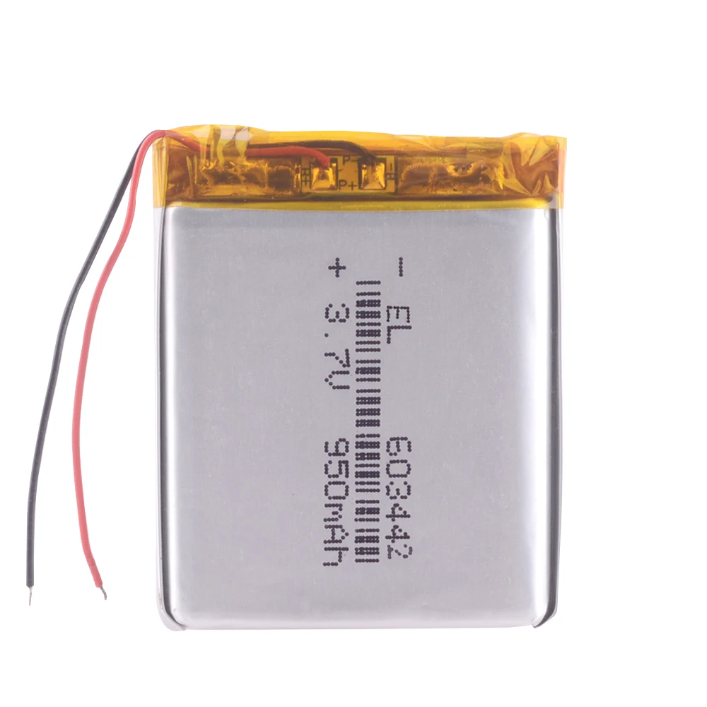 603442 063442 3.7V 950mAh Lithium polymer battery rechargeable lipo  cdr Registrar DVR Prestige  Datakam recorder