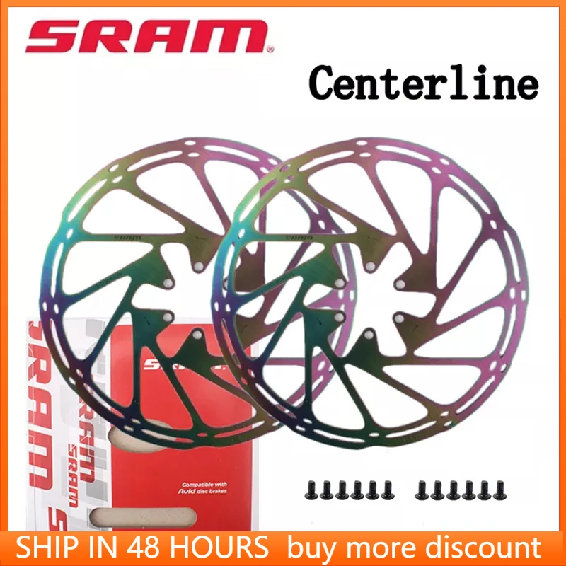 2 шт. SRAM Avid велосипедные тормозные роторы Радужное золото 160 мм 180 203 Центральная