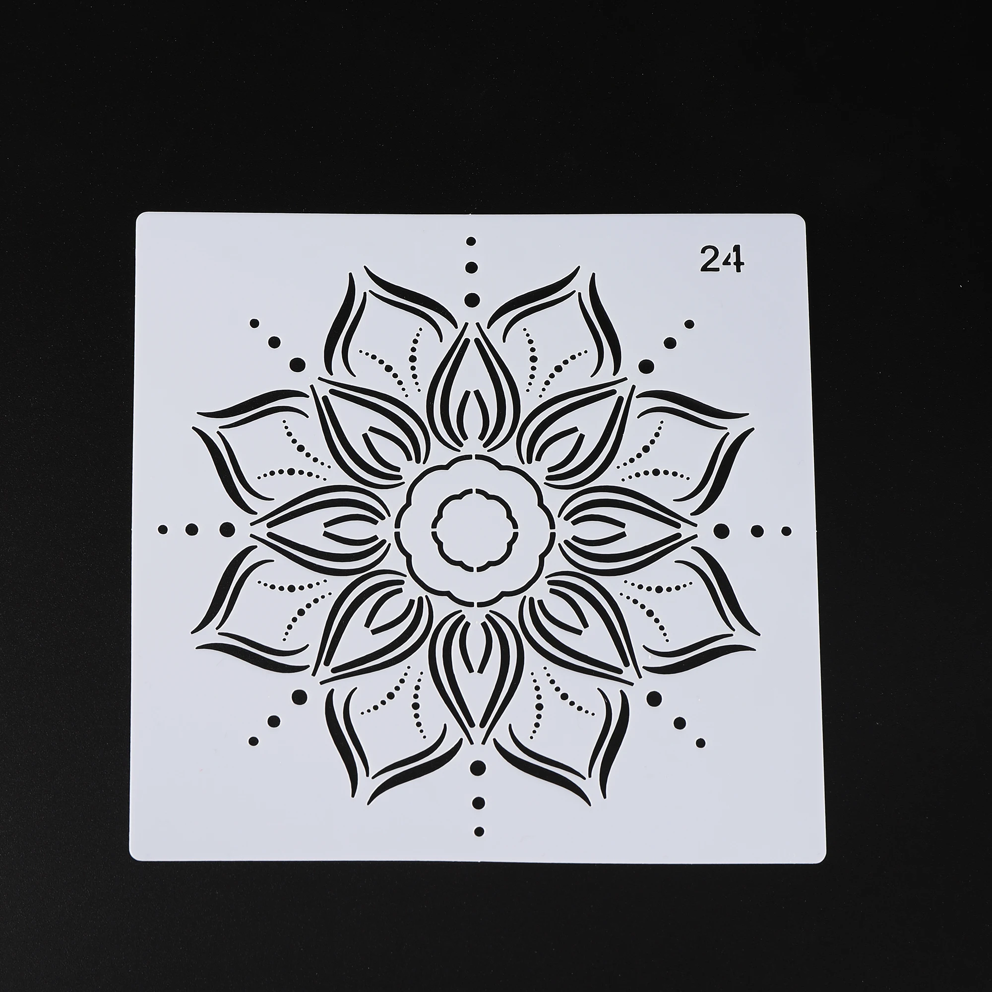 15*15Cm Geometry Mandala Painting Stencils DIY Drawing Scrapbook Wall Stencil For Wood Floor Tiles Fabric Art Template - купить по