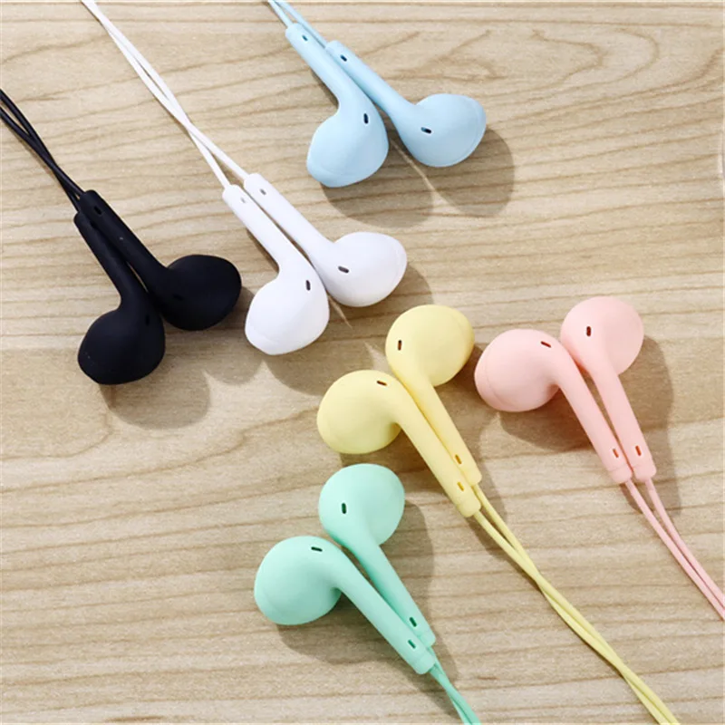 

Sport Earphone Wired Super Bass With Built-in Microphone 3.5mm In-Ear Wired Earphone Hands Free For Smartphones