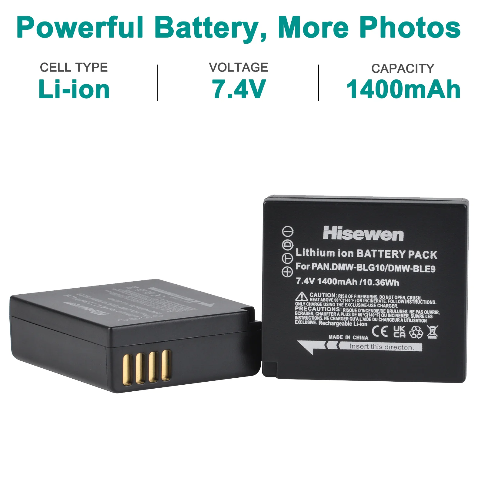 Фото DMW-BLG10 BLE9E BLG10E BLE9PP BLG10PP Аккумулятор и зарядное устройство для Panasonic GF5 GF6 GX7 GX9 GX80 LX100 G100 ZS70 ZS80 TZ80 TZ91 №3