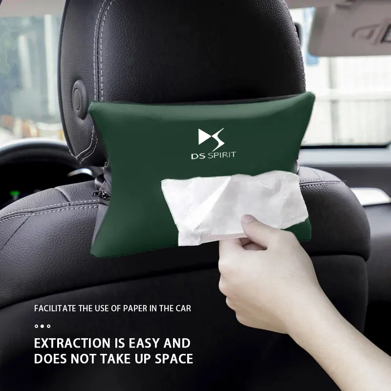 

Portable Car Tissue Box Paper Towel Bag Hanging Storage Accessories For DS DS5 DS7 DS4S 5LS DS4 DS6 DS9 WILD RUBIS SPIRIT DS5LS
