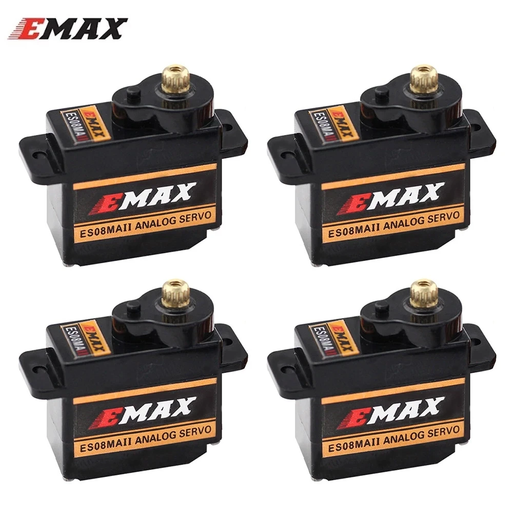 EMAX ES08MA ES08MAII 12g мини металлическая Шестерня Аналоговый сервопривод для Rc Хобби Автомобиль Лодка Вертолет Самолет робот