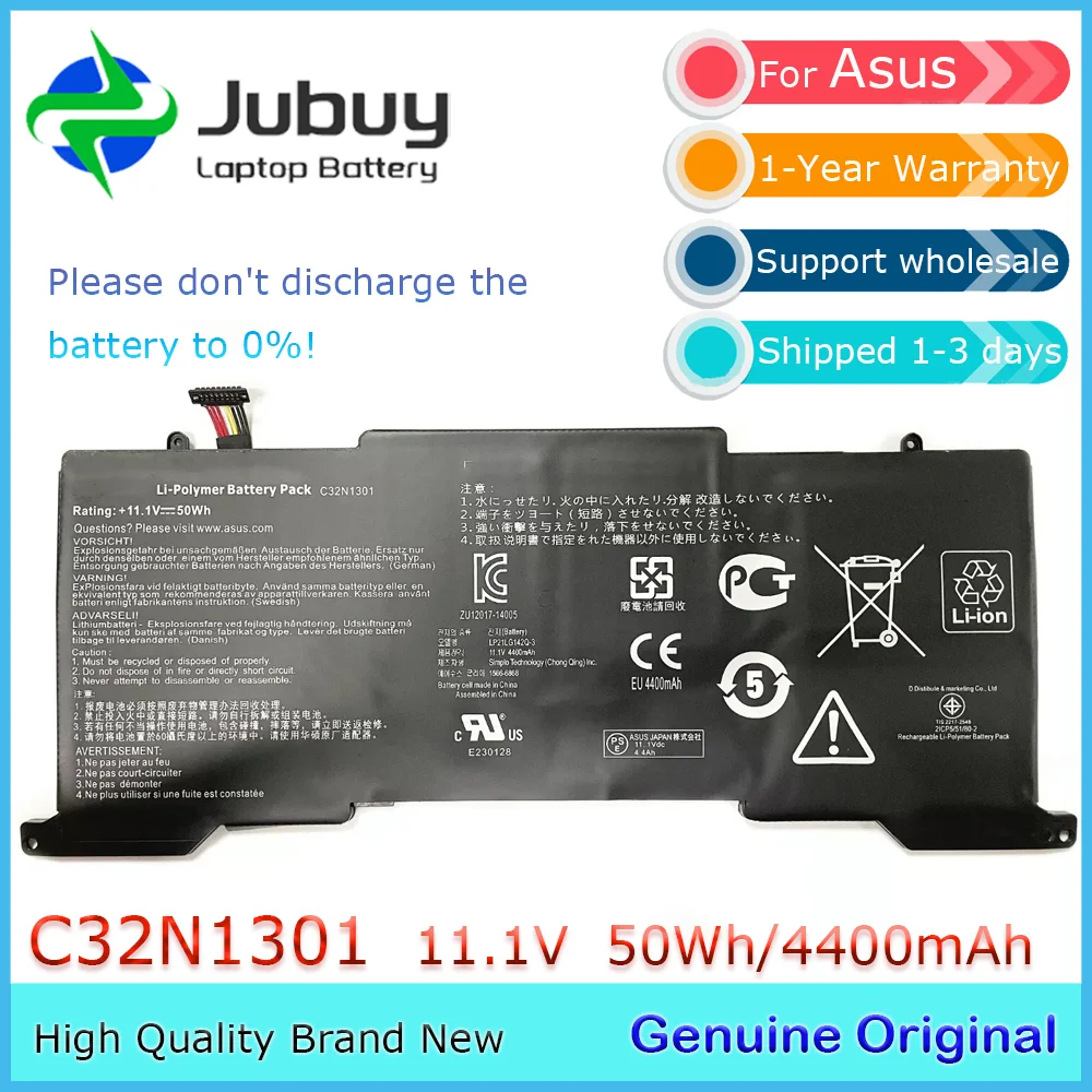 C32N1301 Оригинальный аккумулятор для ноутбука ASUS Zenbook UX31L UX31LA UX31LA-2A UX31LA-US51T 11 1 В 50 Втч
