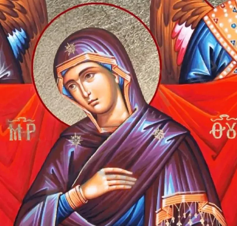 Наша мать утешения теотоко Дева Мария икона Священная Беременная Греческая