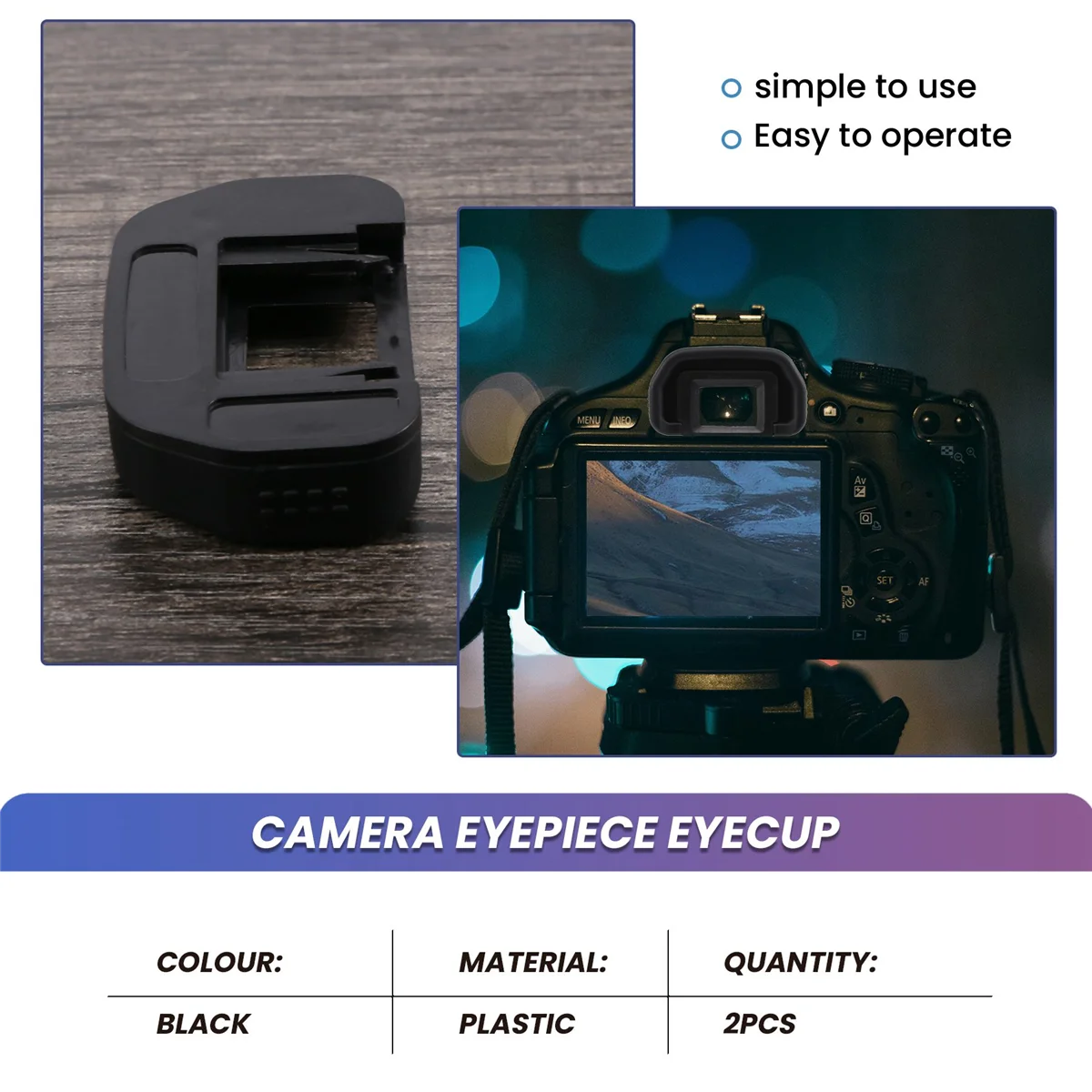 Окуляр камеры 18 мм сменная защита видоискателя Eb для Canon Eos 80D 70D 60D 77D 50D 5D Mark Ii 6D 40