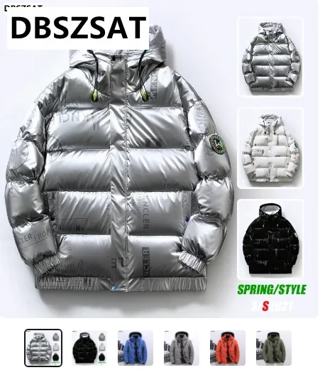 XKK 2025 Новая зимняя мужская парка ветрозащитная Мужская Толстая теплая куртка