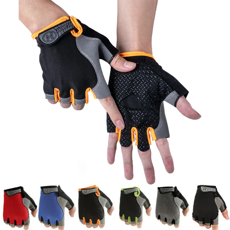 NEW Cycling Anti Slip Shock Breathable Half Finger Gloves Half Finger Breathable Cycling Gloves Bicycle Gloves Bike Gloves