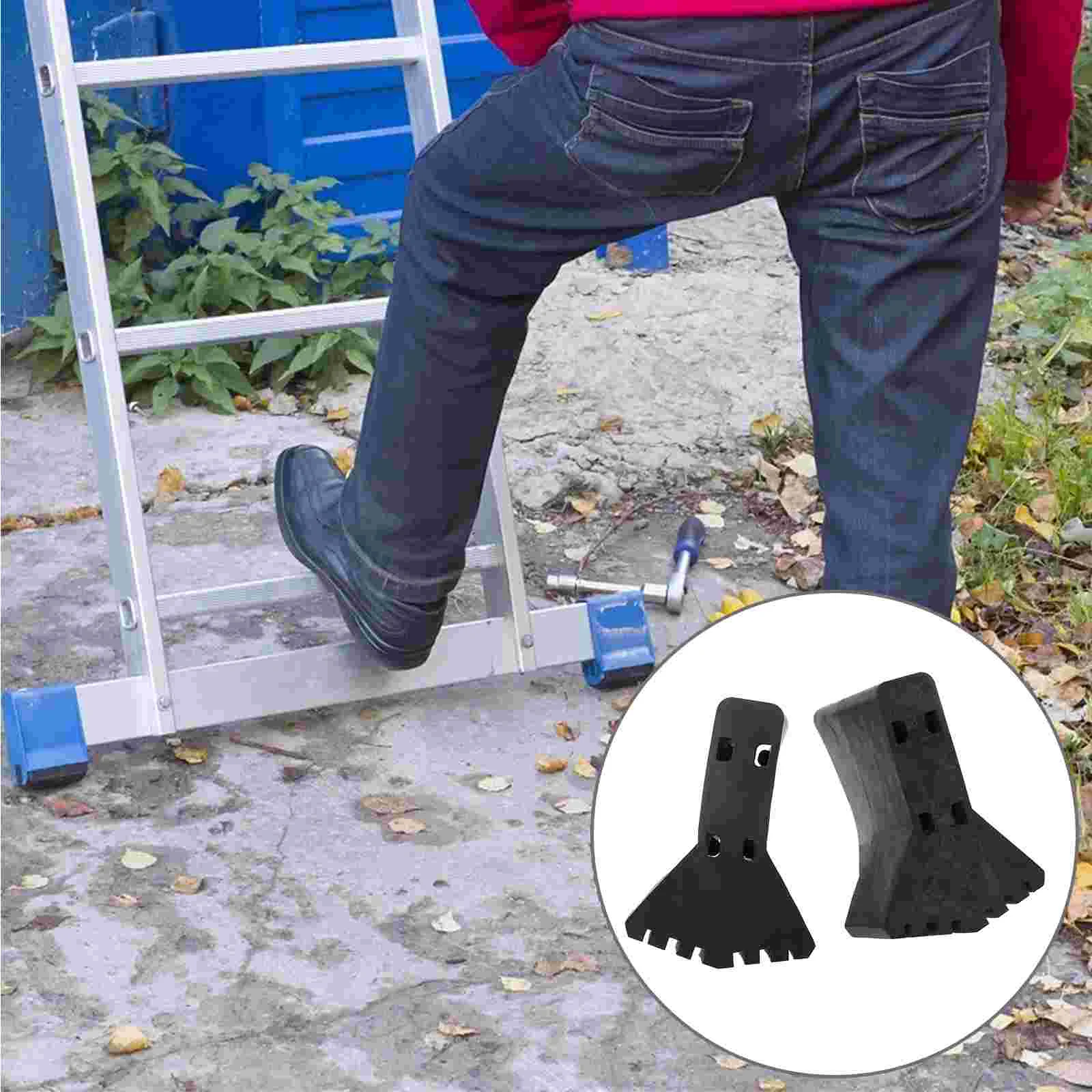 

2 Pcs Ladder Foot Cover Furniture Protector Feet Protectors Protective Covers Corner Guard Useful Folding Rubber Step