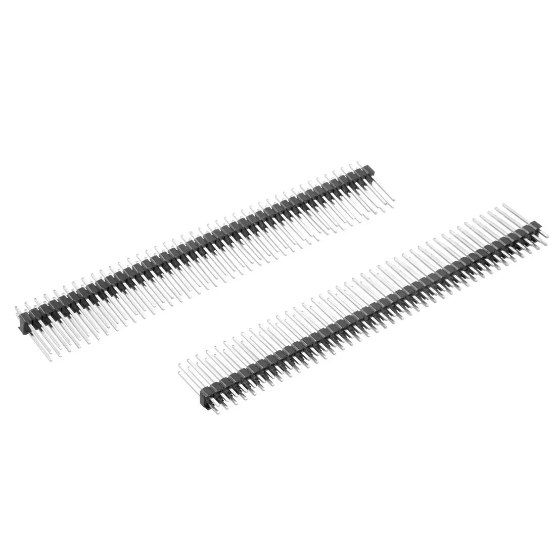 

Keszoox 10Pcs 2.54mm Pitch 40-Pin 19mm Length Double Row Straight Connector Pin Header Strip for Prototype Shield