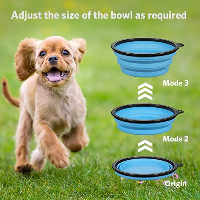 Pet Bowl Cat Dog 350ML/1000ML Foldable Eco-Friendly Collapsible Water Puppy Food Container Feeder |
