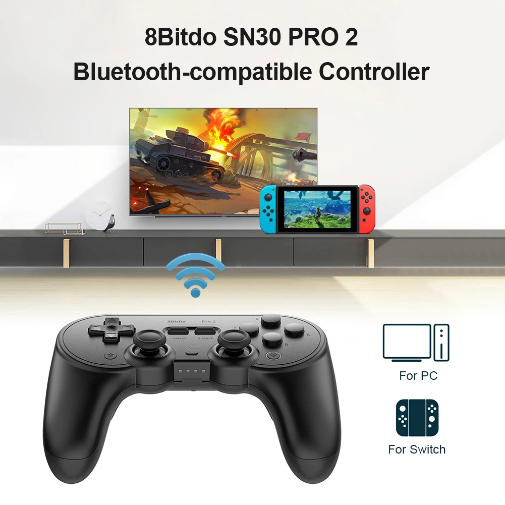

2022.8Bitdo SN30 PRO 2 Bluetooth-compatible Controller Wireless Burst Vibration Gamepad for PC Switch Android Raspberry Pi