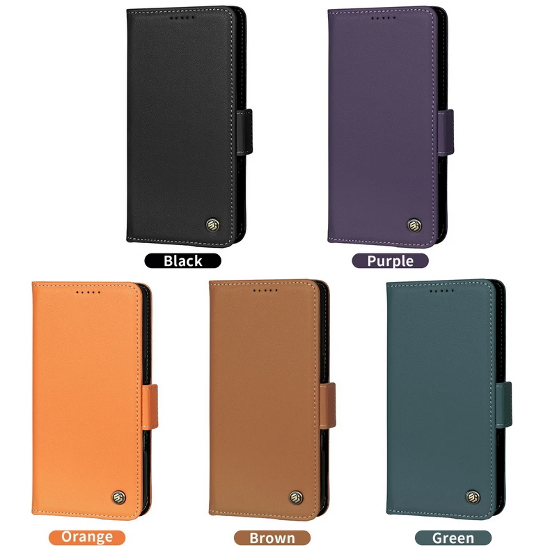 Фото Чехол-кошелек из 100% натуральной кожи Nappa с отделениями для карт для Huawei Mate 50 40 Pro+ 30 Pro 50E 40E, противоударный, с откидной крышкой №4