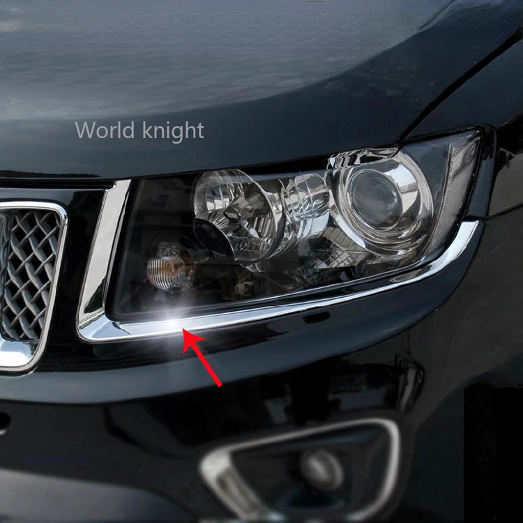 

Накладка на переднюю фару для Jeep Compass 2011 2012 2013 2014 2015