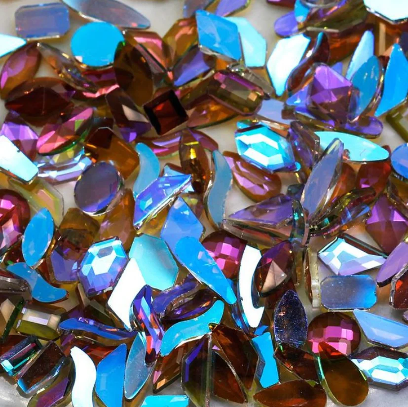 

100 шт., разные Стразы для украшения ногтей