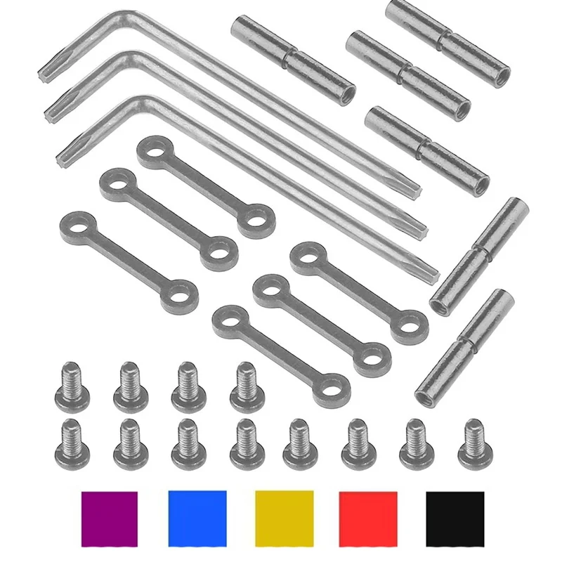 

3 Sets Anti Walk Rotation Pin .154 Non-Rotating Hammer Trigger Hole High Precision Set, Screws Anti-Slip Fixed Column