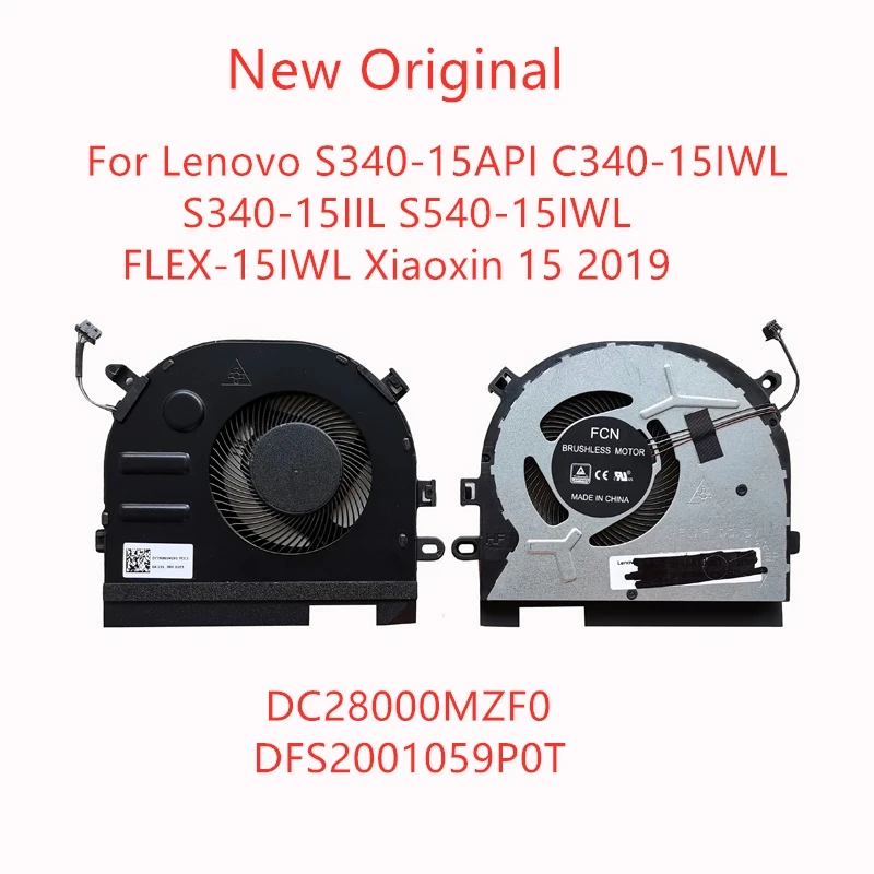 

New Original Laptop Cooling Fan For Lenovo S340-15API C340-15IWL S340-15IIL S540-15IWL FLEX-15IWL Xiaoxin15 2019 Fan DC28000MZF0