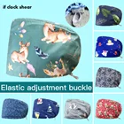 Многоцветные шапки унисекс с мультипликационным принтом животных, лабораторная Пылезащитная шапка-скраб для зоомагазина, хлопковые шапки-скрабы для салона красоты для женщин, Новинка