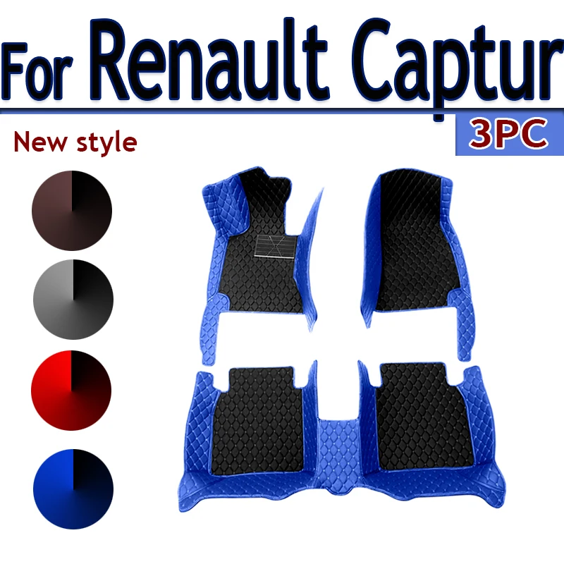 

For EU Renault Captur (B Platform) 2018 2017 2016 2015 2014 2013 Car Floor Mats Styling Custom Auto Accessories Carpets Protect