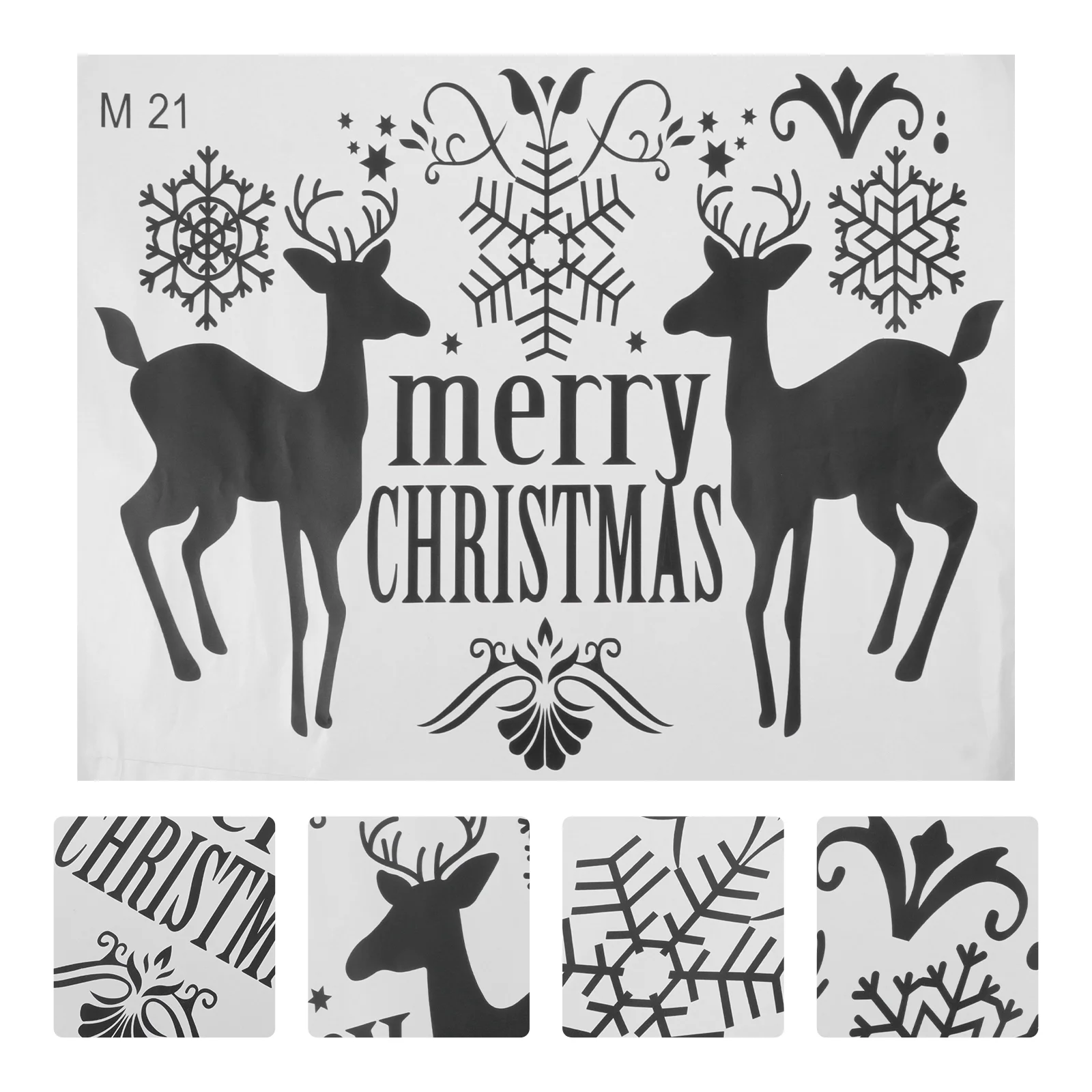 

Wall Christmas Decal Stickers Decals Snowflake Xmasfavor Partysunflower Diy Background Sticker Window Clings