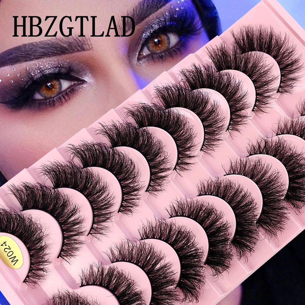 10 пар натуральных мягких накладных ресниц пушистые ресницы объемных ресниц из искусственной норки