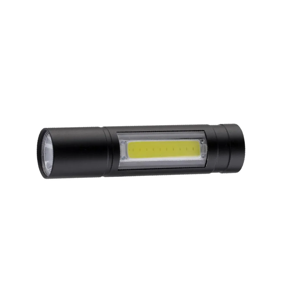 

Mini COB XPE Flashlight USB LED Rechargeable Lamp 2 Modes Dual Source Hard Light Torch for Outdoors Detection Emergency