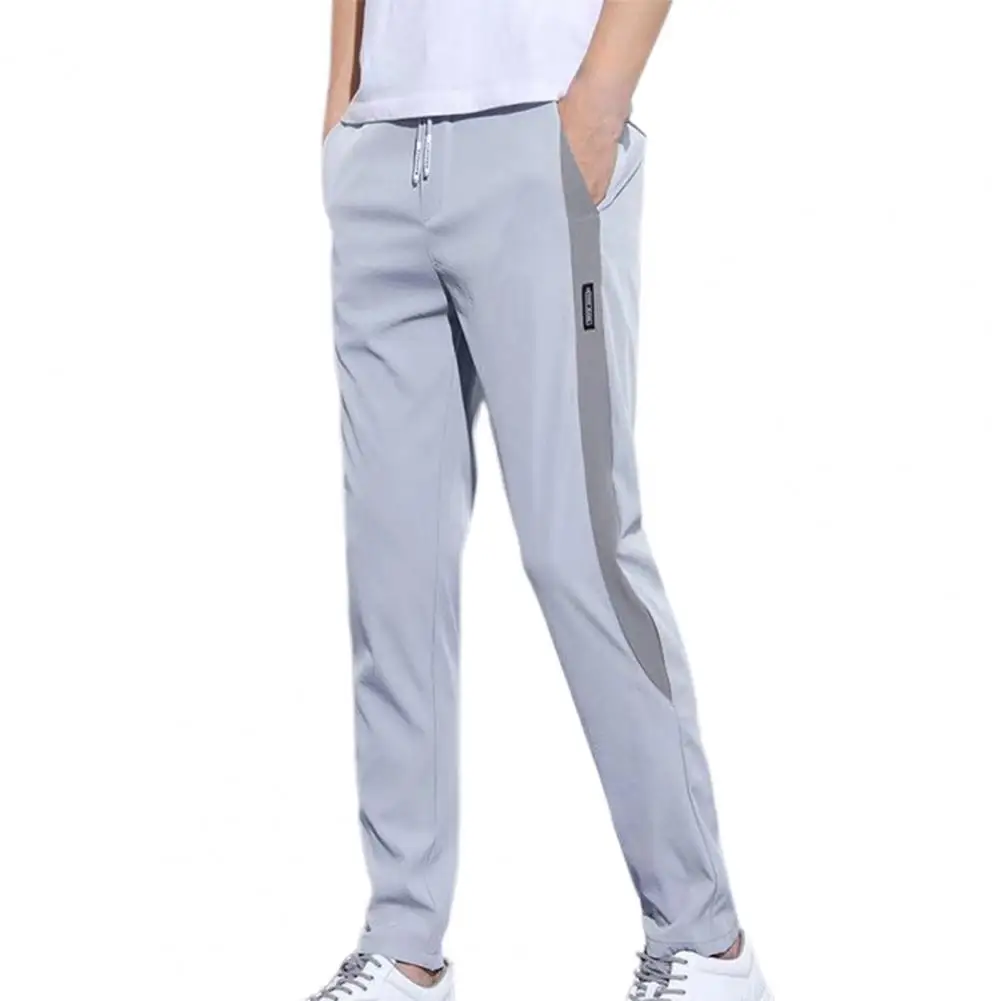 

Casual Pants Men Sweatpants Sport Black Gray Solid color Straight Trousers Elastic waist Comfortable 2022 New