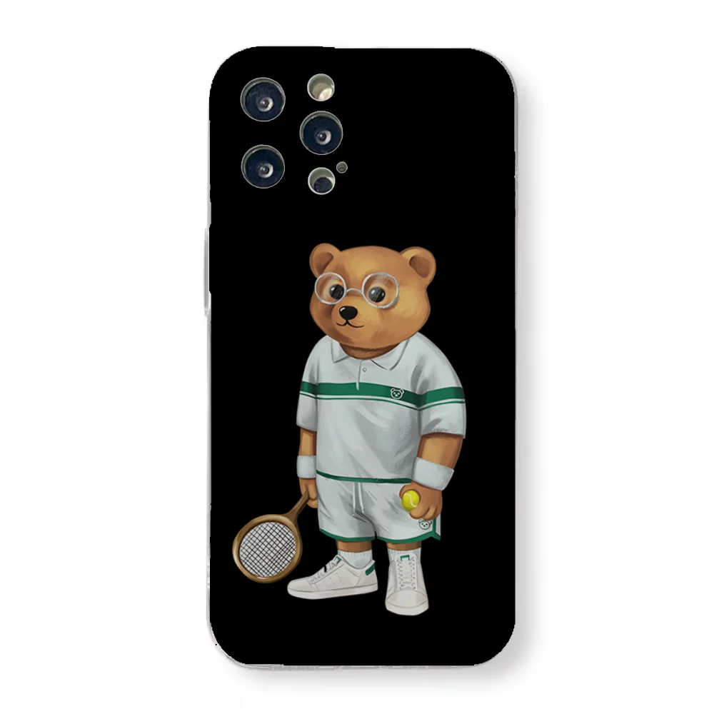 Модный чехол для телефона B-Baron Filou Bear iPhone 11 12 13 14 15 Plus Pro Max Anger Eyes силиконовый