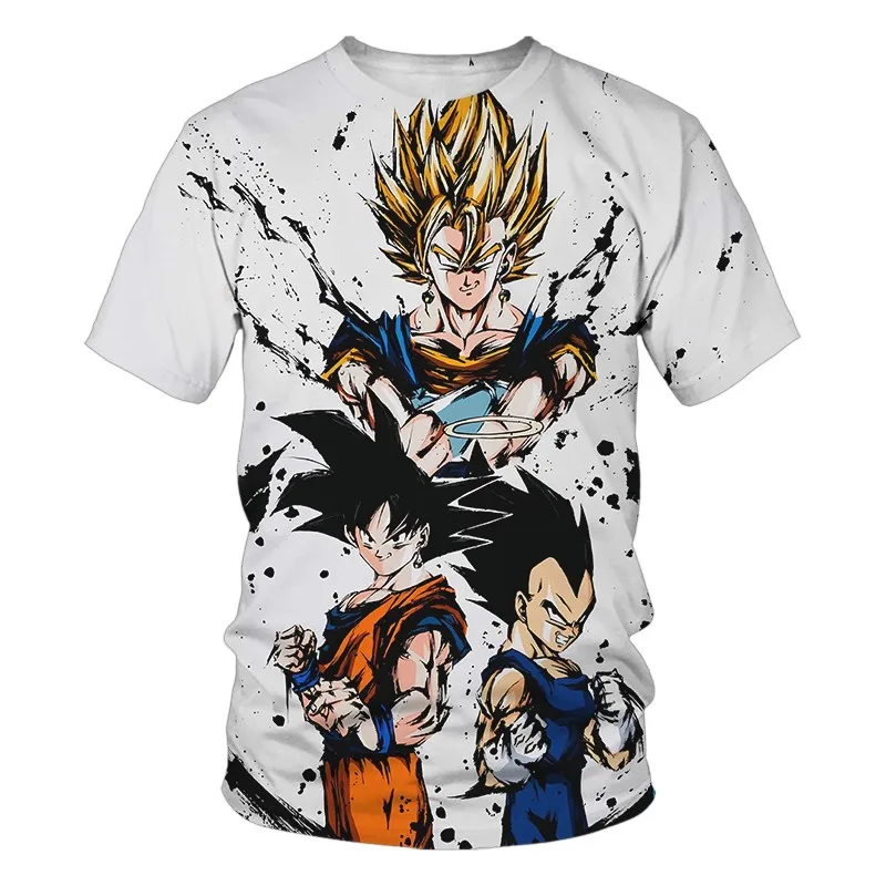 New Dragon Ball Z T Shirt Kids Clothes Boys Tops Tees Anime Dragon Ball T-shirts Child Boy Short Sleeve Tee Vegeta Goku Costume