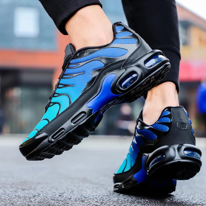 Men Sneakers Large Size 46 Running Shoes Women Sports Shoes Casual Couple Trainers Shock Absorption Air Cushion Tennis Gym Shoes
